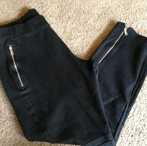 Moto ponte leggings true black